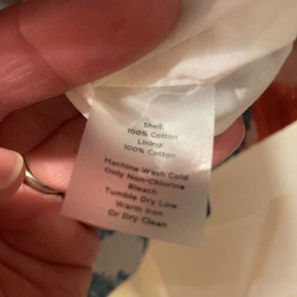 Talbots Petites Blue & Orange Paisley Sundress - Picture 3 of 4